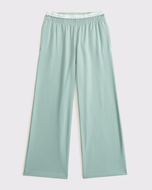 ypb wide leg sweatpants, Dark Sage view 1