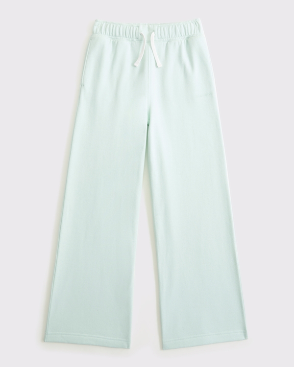 essential wide leg sweatpants, Mint Green view 1