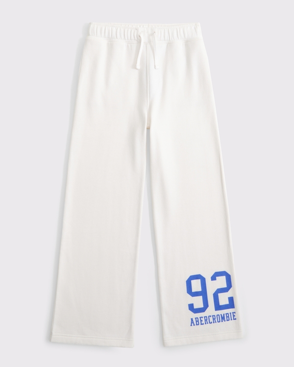 essential wide leg sweatpants, Cream view 1