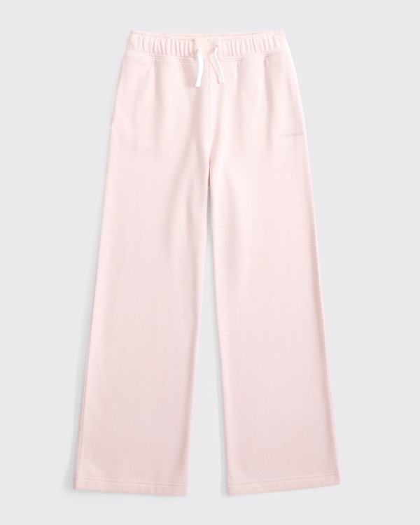 essential wide leg sweatpants, Pale Rose view 1