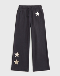 graphic wide leg sweatpants