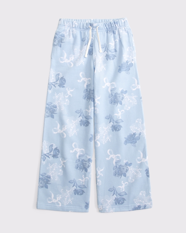 essential baggy sweatpants, Powder Blue Pattern view 1