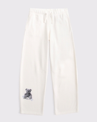 graphic logo barrel sweatpants