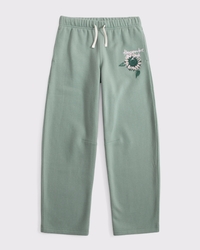 graphic logo barrel sweatpants