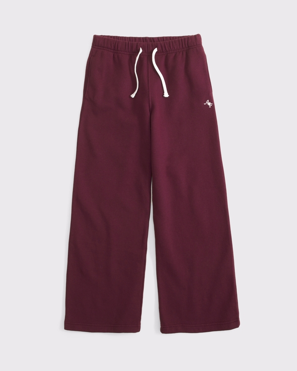 essential baggy sweatpants, Maroon view 1