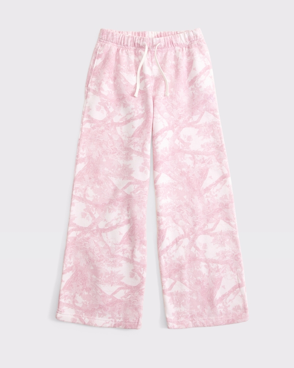 essential baggy open-hem sweatpant, Light Pink Camo view 1