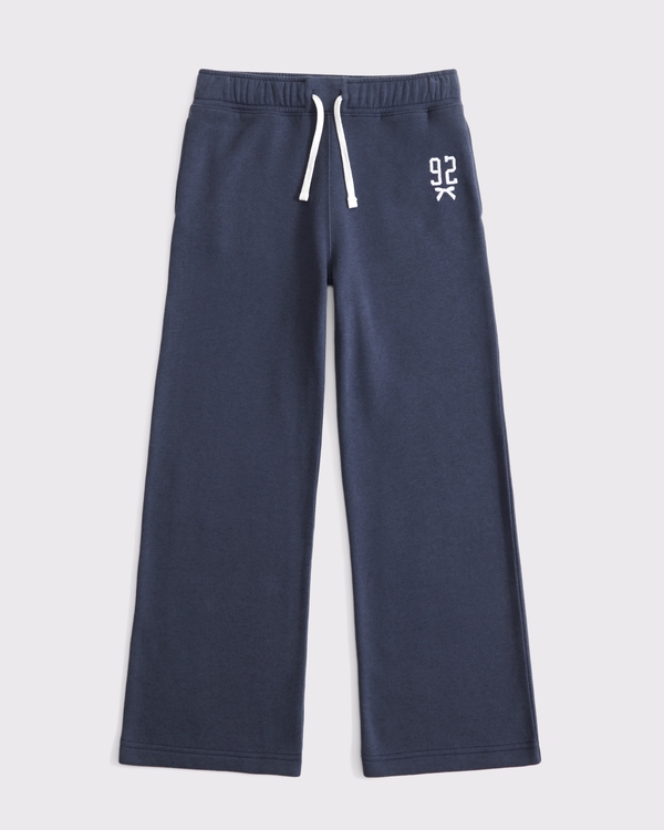 essential wide leg sweatpants, Sapphire view 1