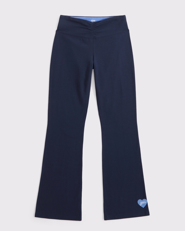 ypb mid rise cinched mini-flare sweatpants, Sapphire view 1