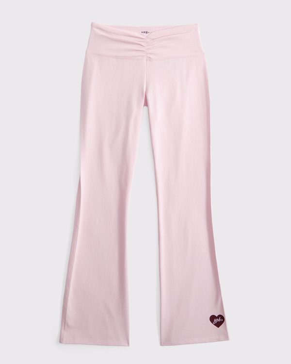 ypb mid rise cinched mini-flare sweatpants, Pale Lilac view 1