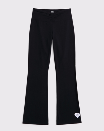 ypb mid rise cinched mini-flare sweatpants