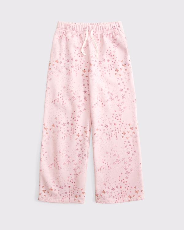 essential baggy sweatpants, Light Pink Pattern view 1