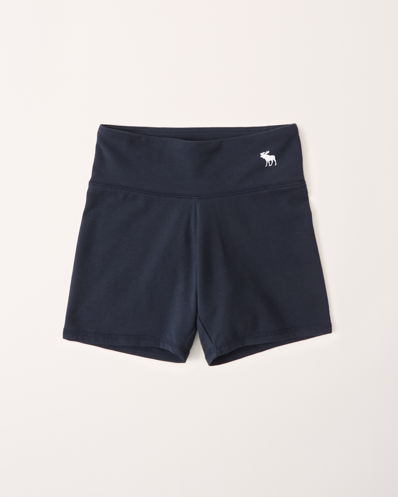 girls high rise bike shorts girls essentials