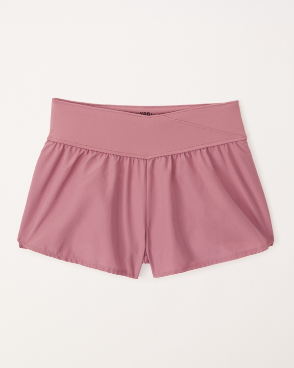 ypb cross-waist shorts, Dark Pink