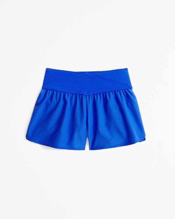 ypb cross-waist shorts, Blue