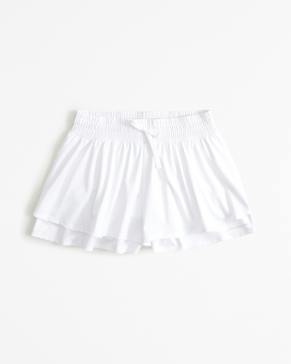 ypb active flutter shorts, White