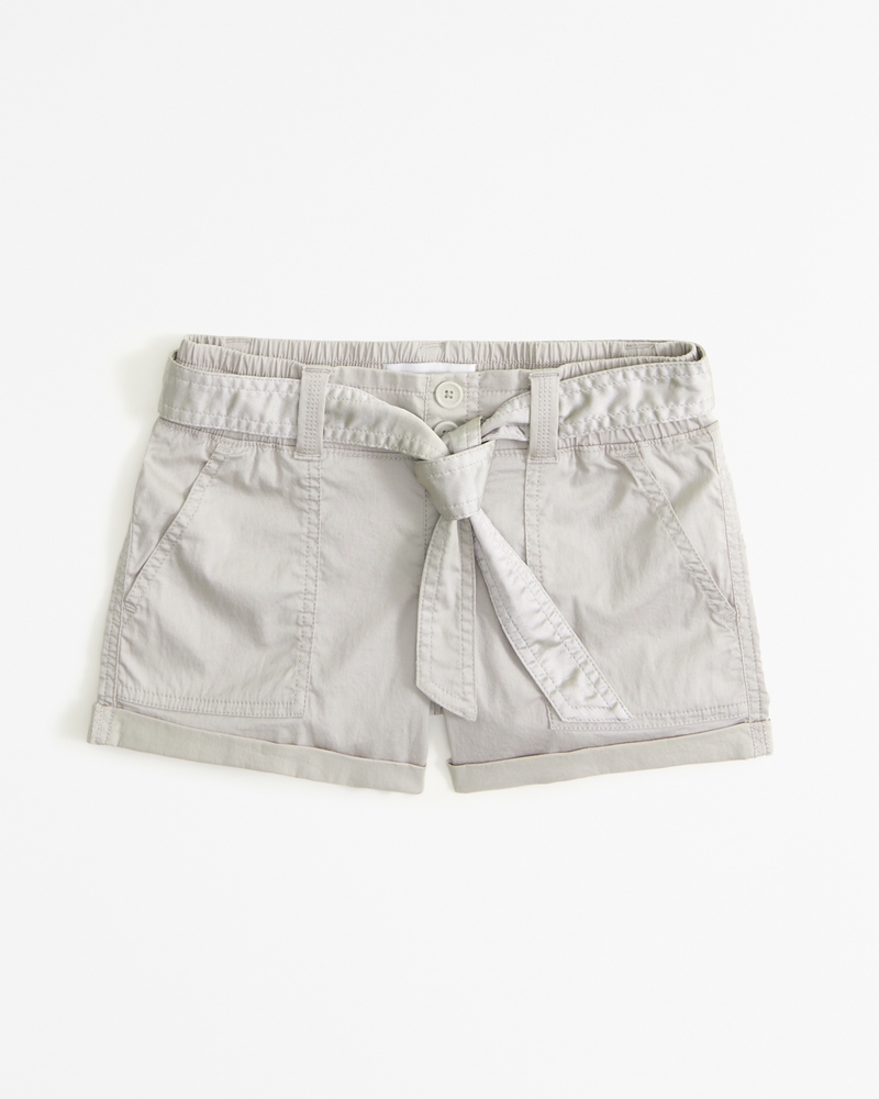 ninas shorts cargo de sarga con cinturon ninas liquidacion Abercrombie