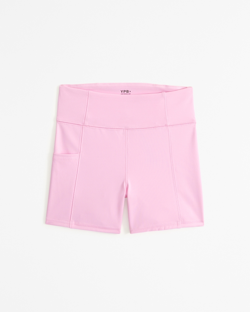 Pink high hot sale waist bike short