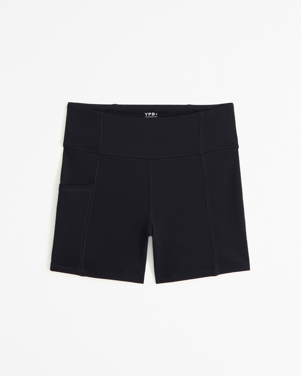 ypb high rise bike shorts, Black