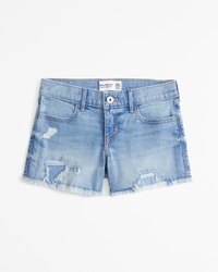 low rise midi shorts