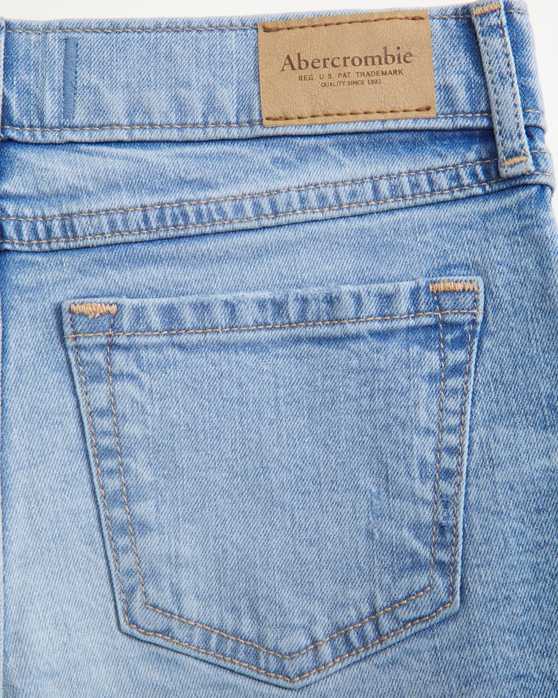 low rise midi shorts