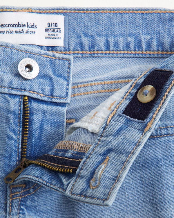 low rise midi shorts