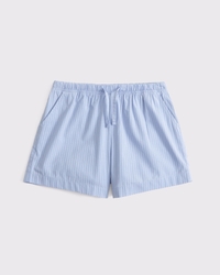 poplin pull-on shorts