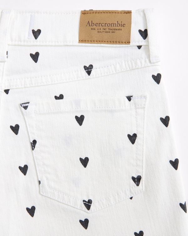 high rise relaxed shorts, White view 2