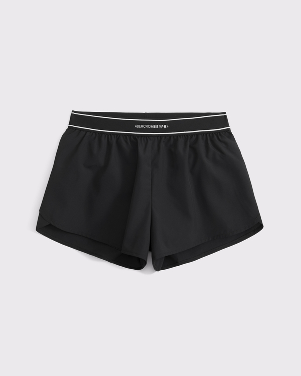ypb logo shorts, Black view 1