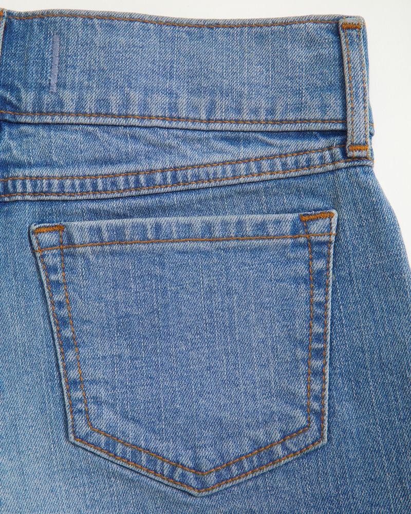 low rise midi shorts