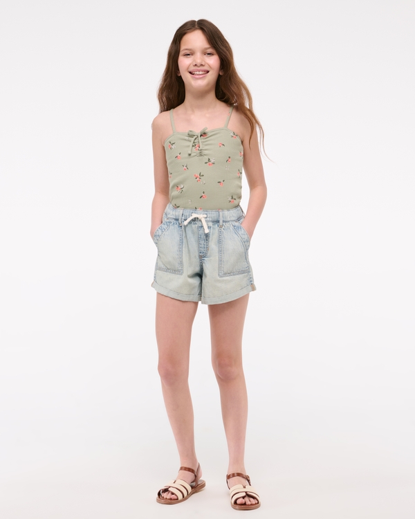high rise relaxed pull-on shorts, Light view 2