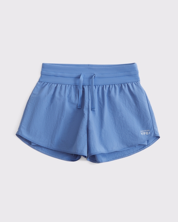 ypb textured twofer shorts, Blue view 1