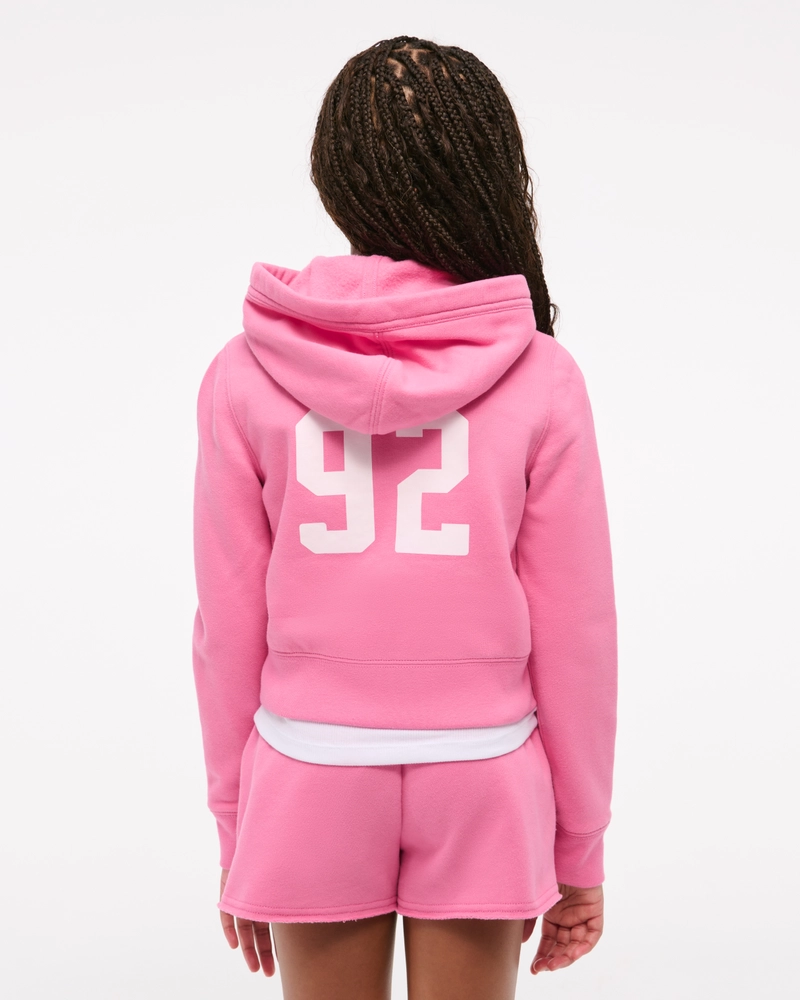low rise cutoff fleece shorts