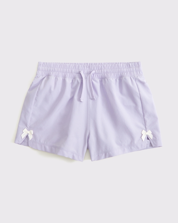 ypb high rise bow shorts, Light Purple view 1