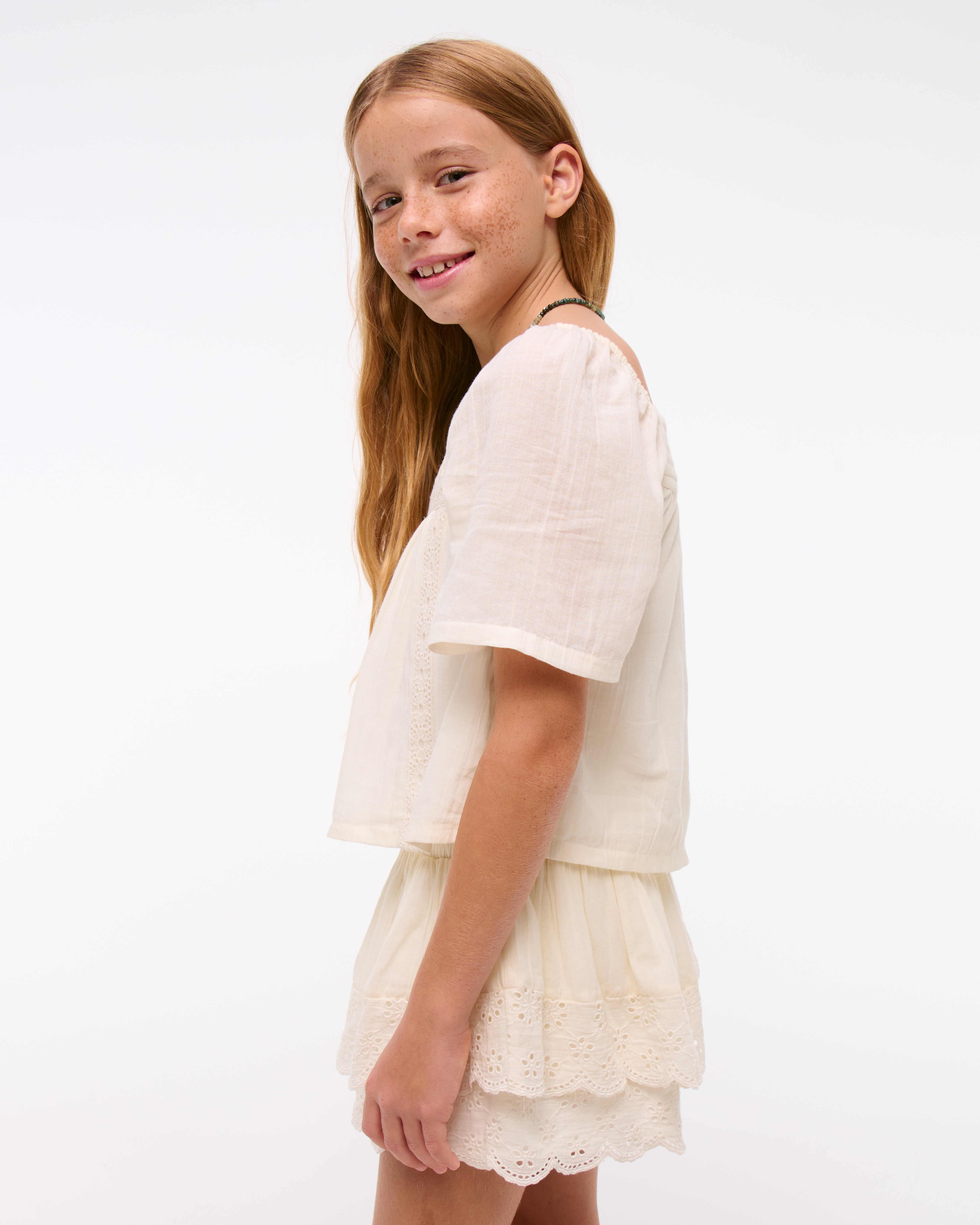 girls ruffle shorts | girls bottoms | Abercrombie.com