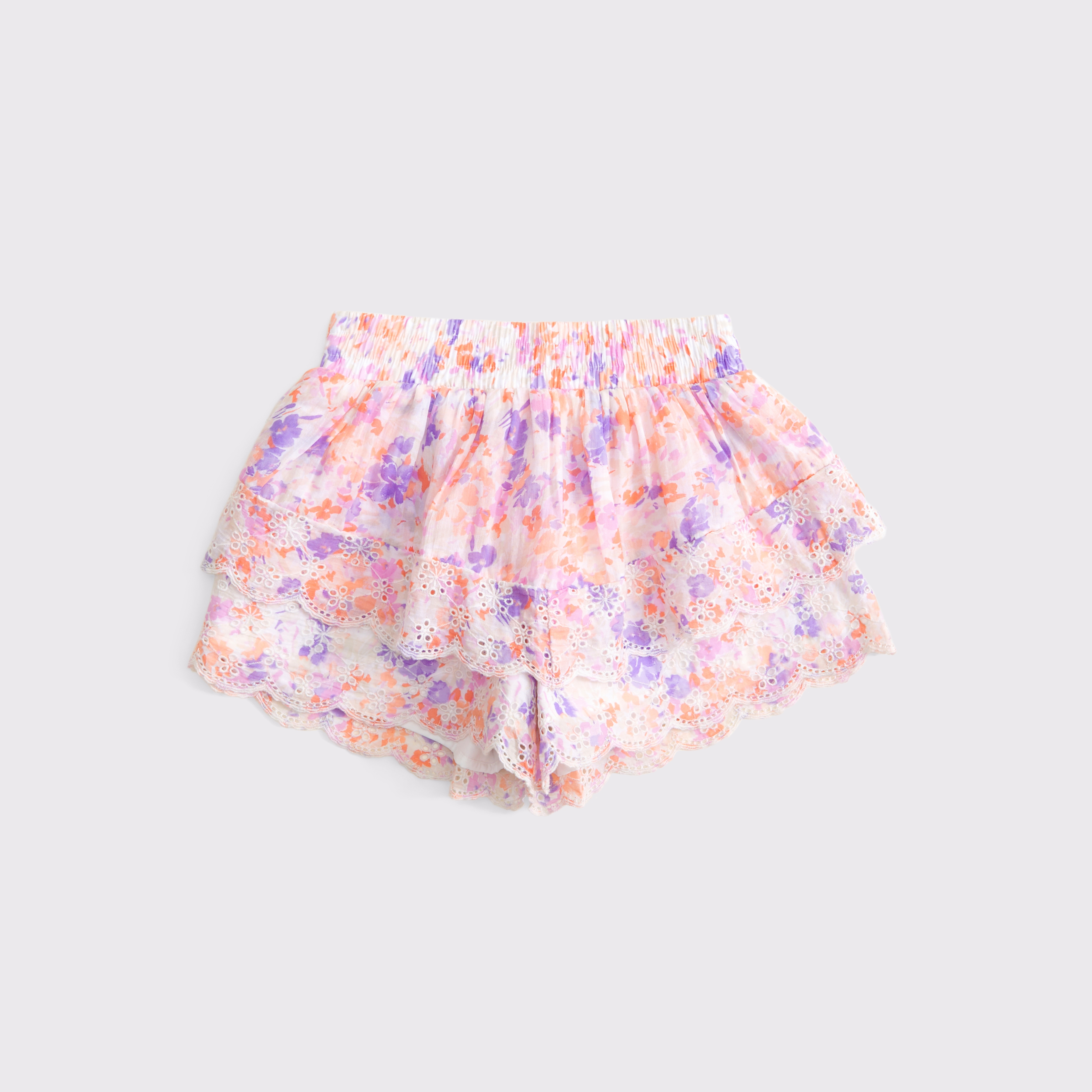 Abercrombie & Fitch Kids' Ruffle Shorts In Pink