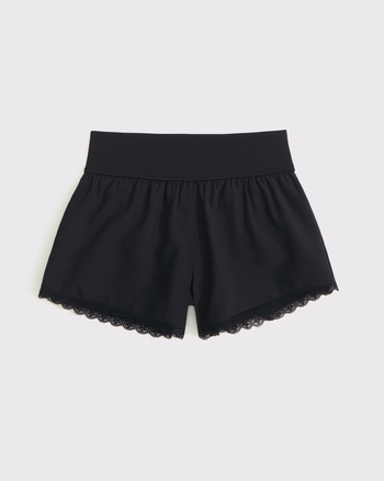 ypb lace-trim active shorts from Abercrombie & Fitch - $17.99