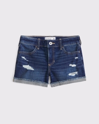 low rise midi shorts