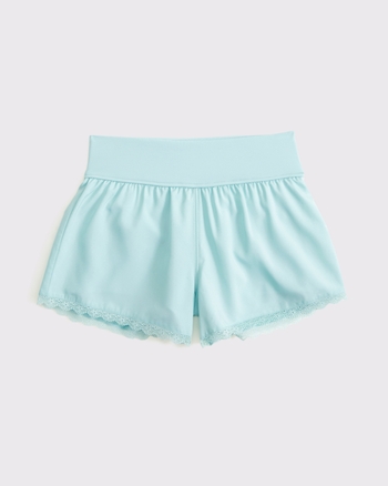 ypb lace-trim active shorts from Abercrombie & Fitch - $17.99