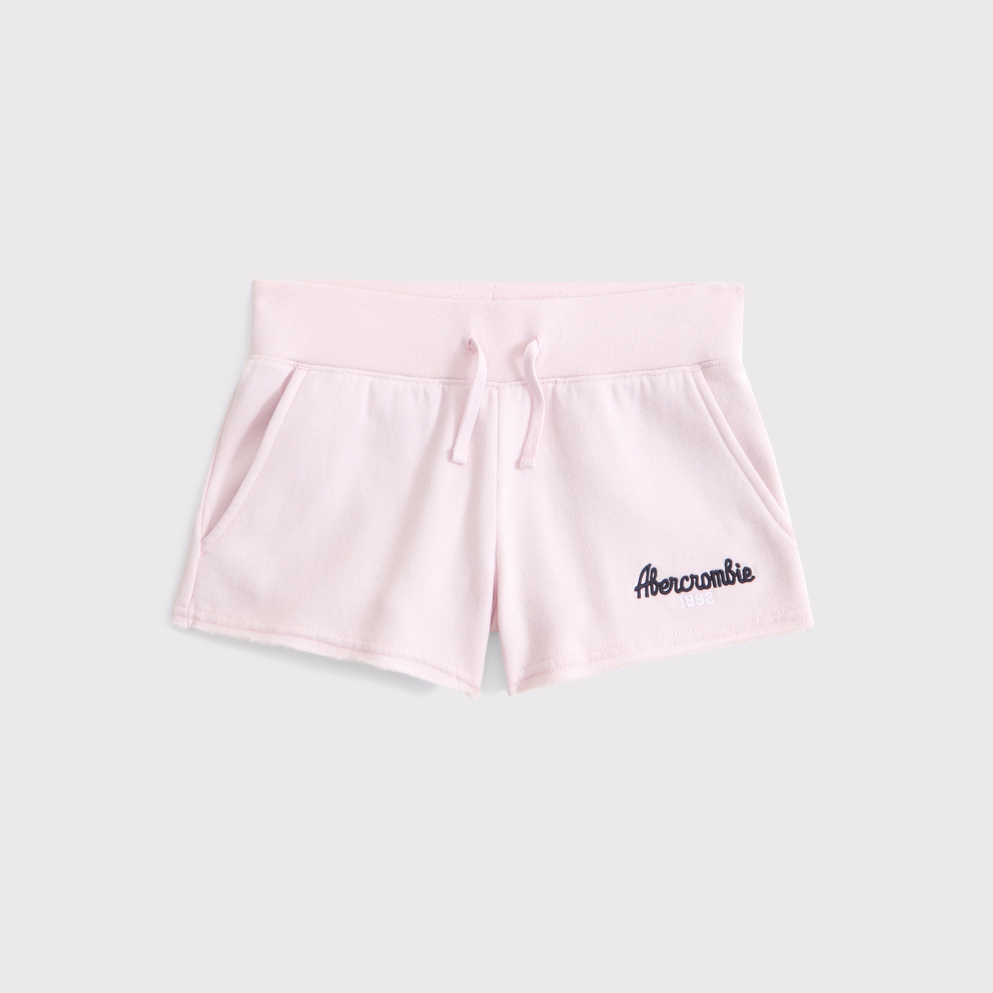 Graphic fleece shorts