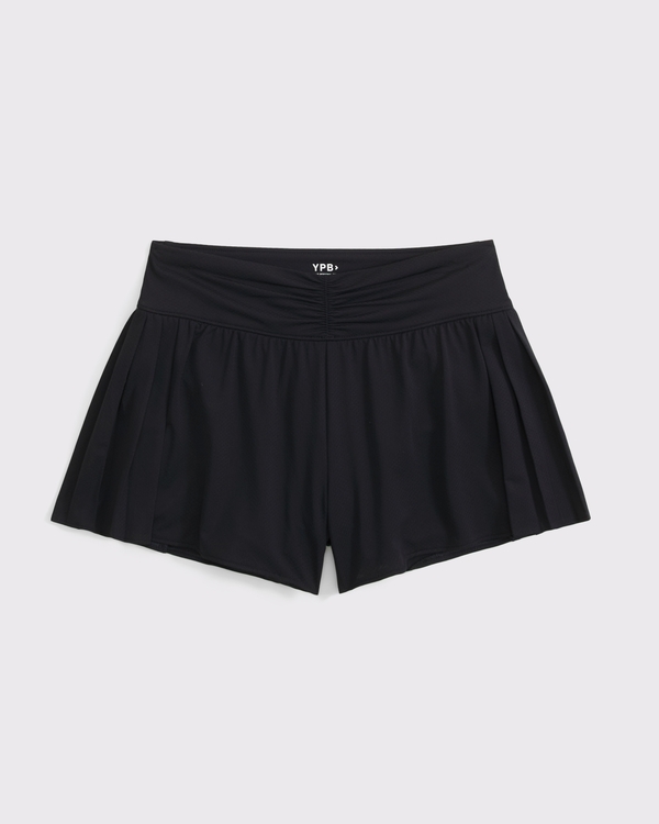 ypb pleated shorts, Black view 1