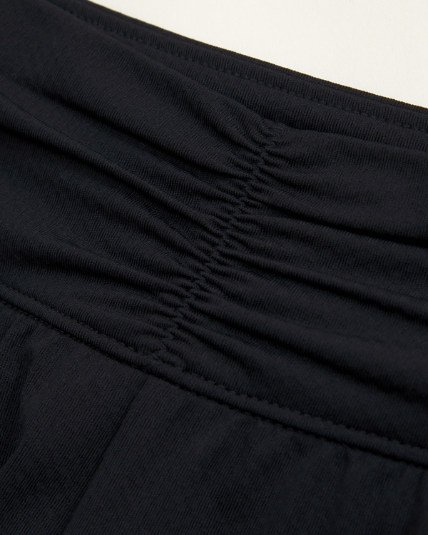 ypb pleated shorts, Black view 2