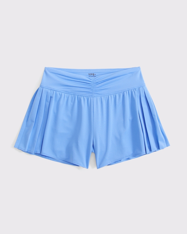 ypb pleated shorts, Blue view 1
