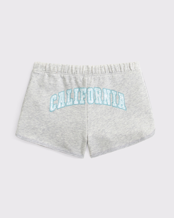 pull-on fleece shorts, Light Gray view 1