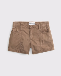 y2k low rise twill shorts