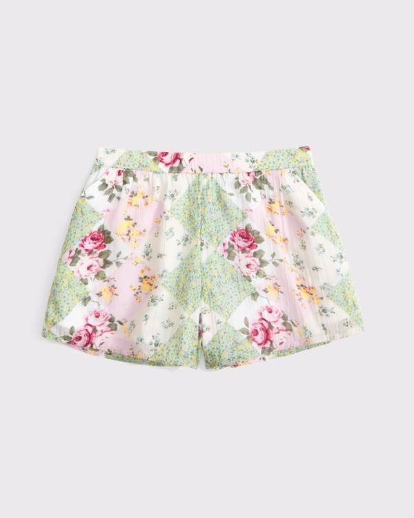 gauzy shorts, White Pattern view 2