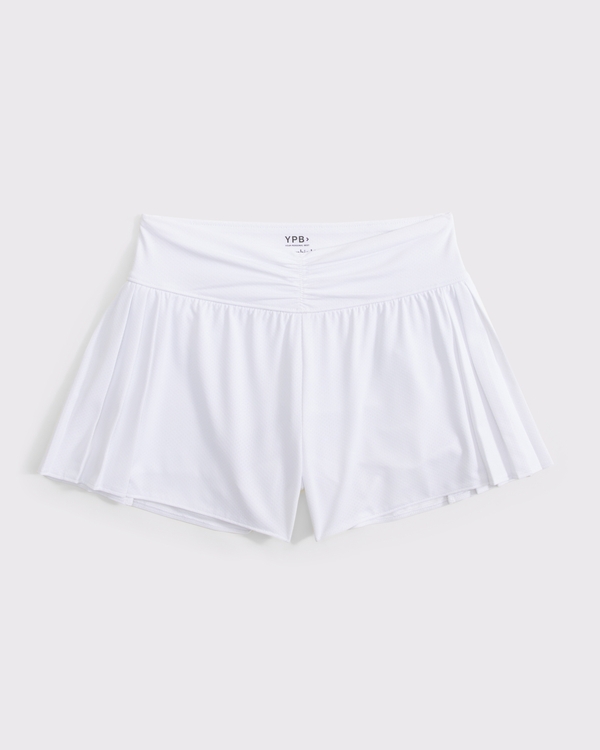 shorts plisados YPB, Blanco view 1