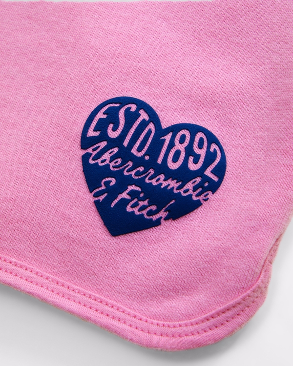 graphic fleece short, Pink view 2