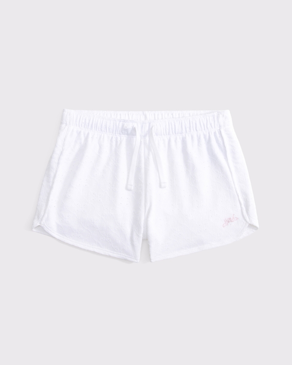 ypb lace shorts, White view 1