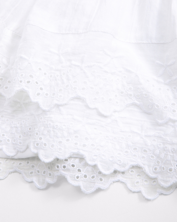 ruffle shorts, White view 2