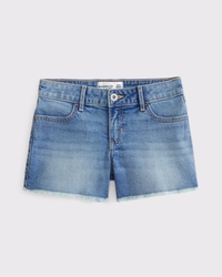 low rise midi shorts